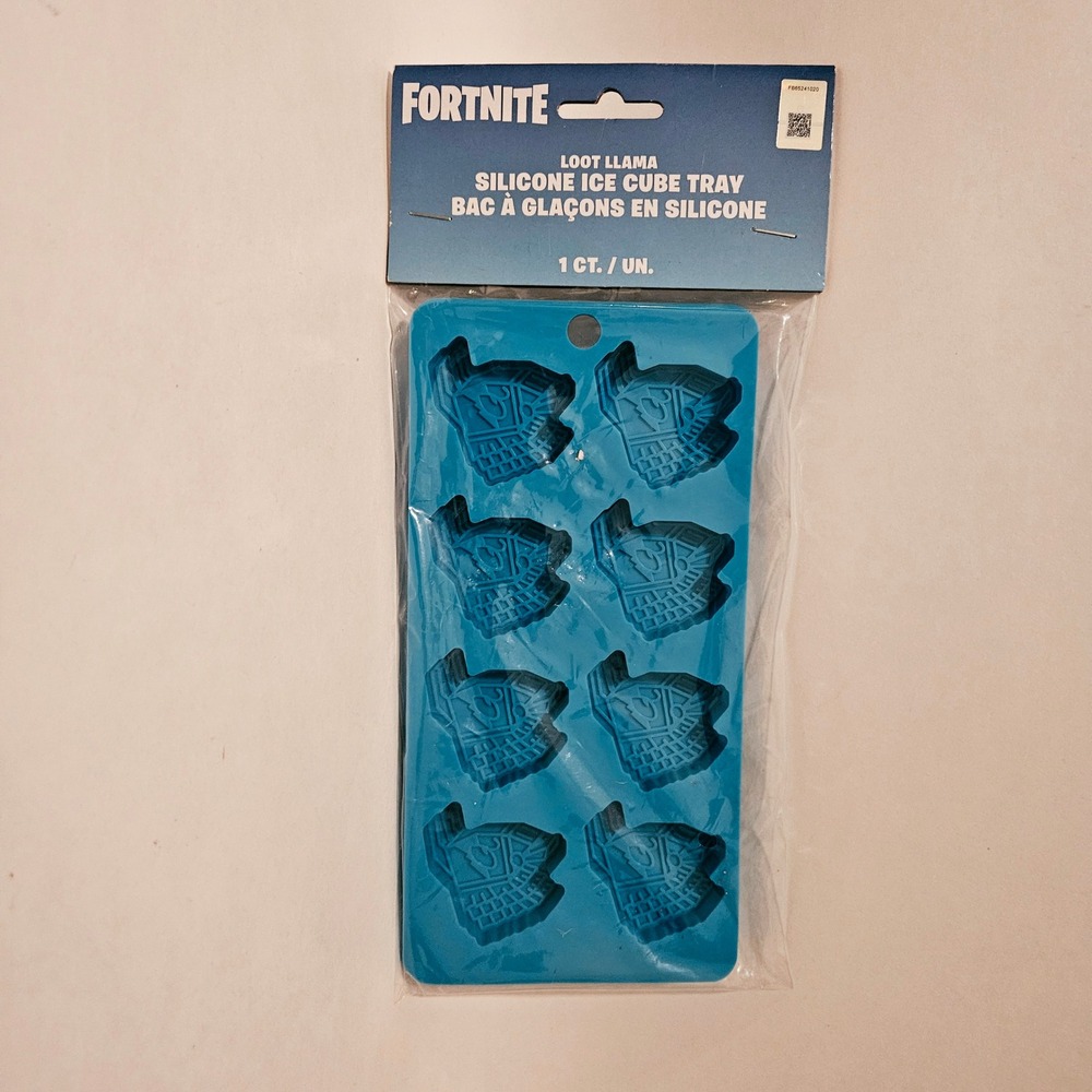 Fortnite Loot Llama Silicone Ice Cube Tray Blue 8 Cavity Mold F865241020 NEW
